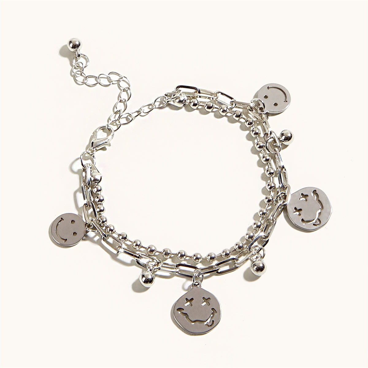 Grunge Smiley Face Bracelet
