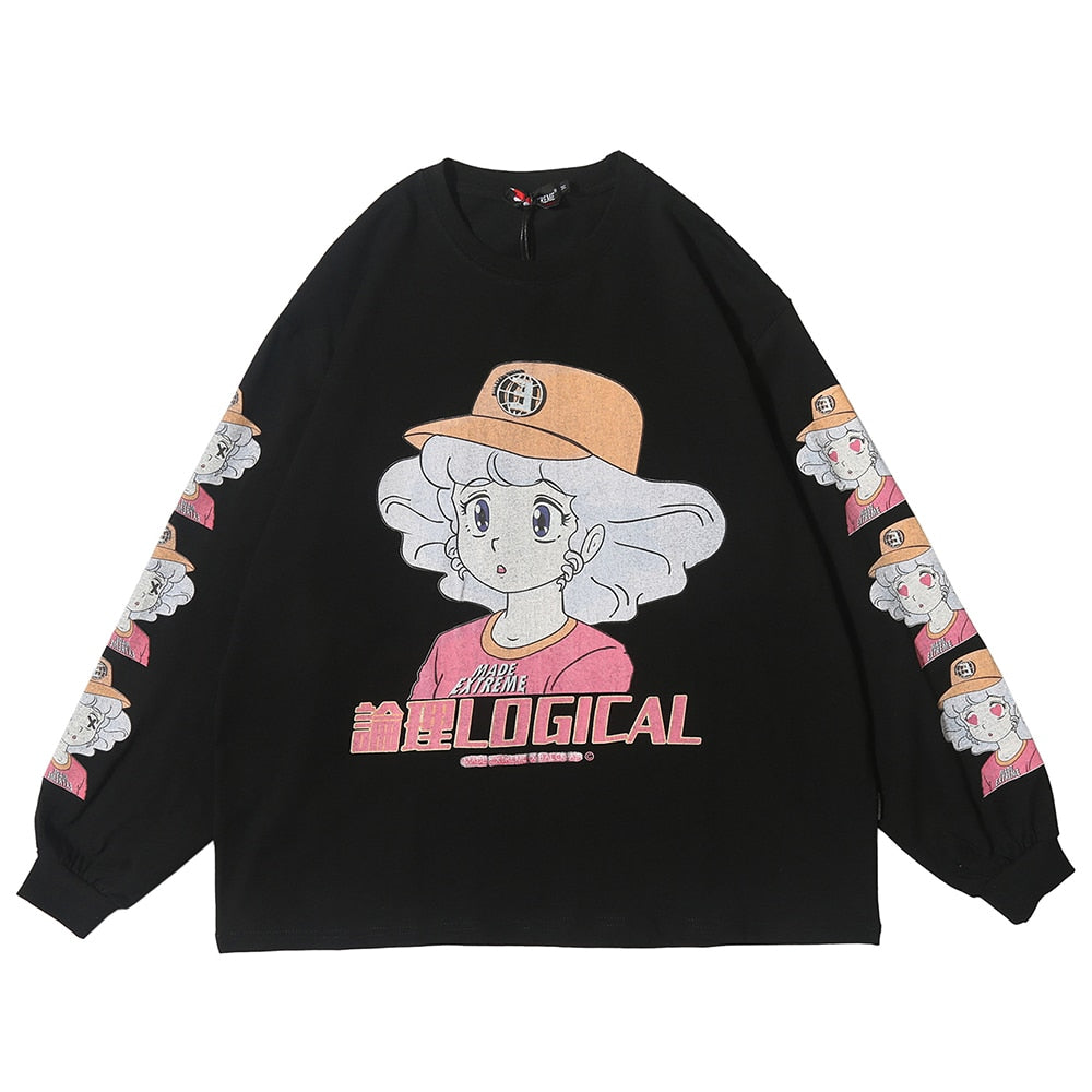 Anime Creamy Long Sleeves T-Shirt