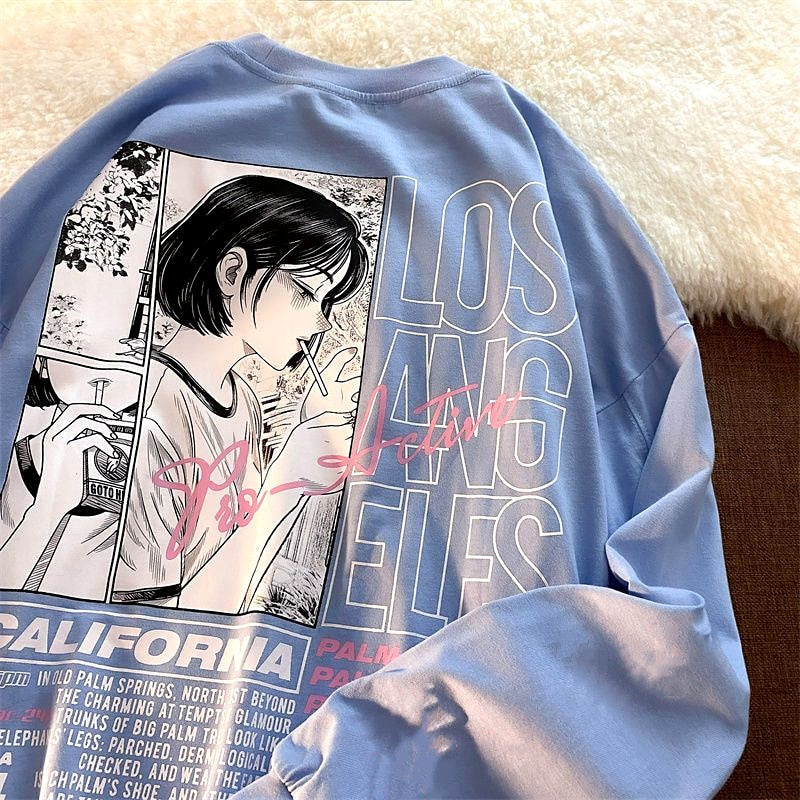 Anime eGirl Printed Sweatshirt