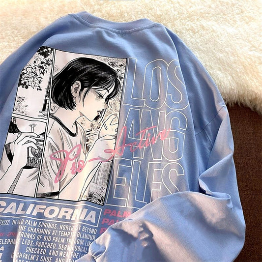 Anime eGirl Printed Sweatshirt