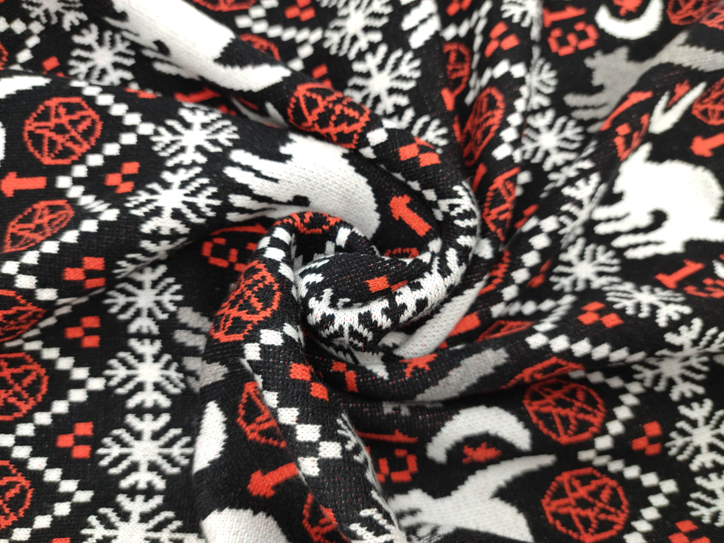 Holiday Christmas Sweater Gothic Cat