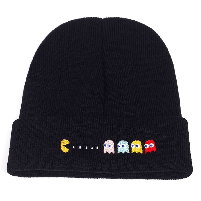 Gamer Girl Beanie Pacman Ghosts