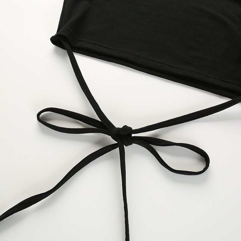 Crop Top T-Shirt Black