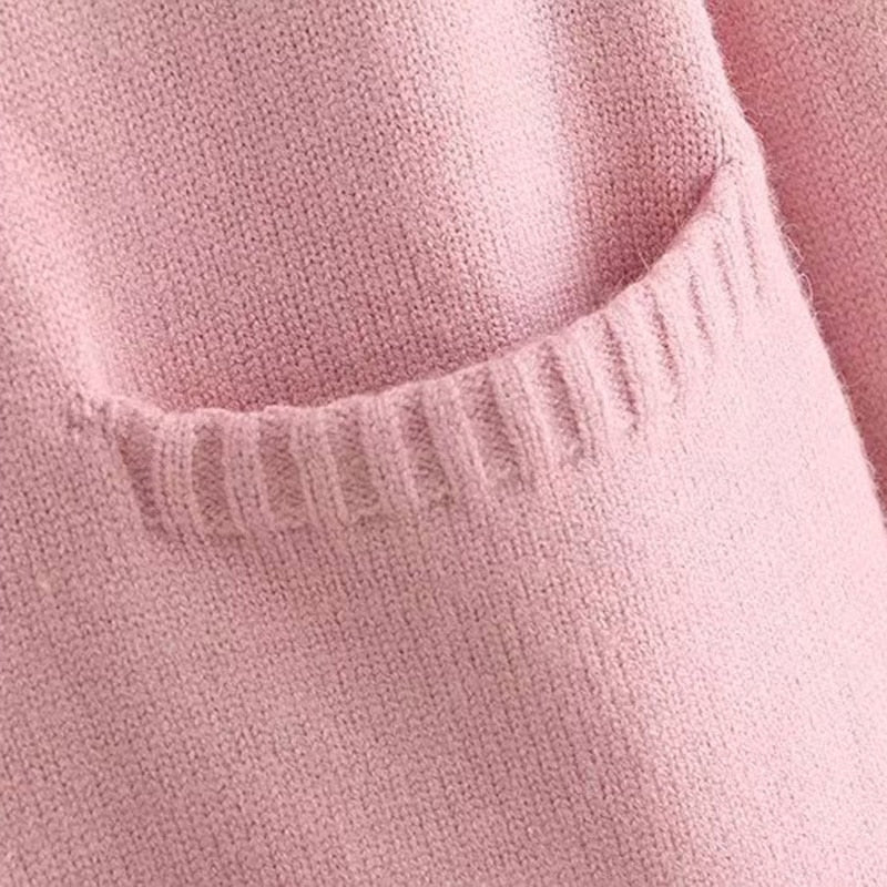 Kawaii Bunny Embroidery Knit Cardigan