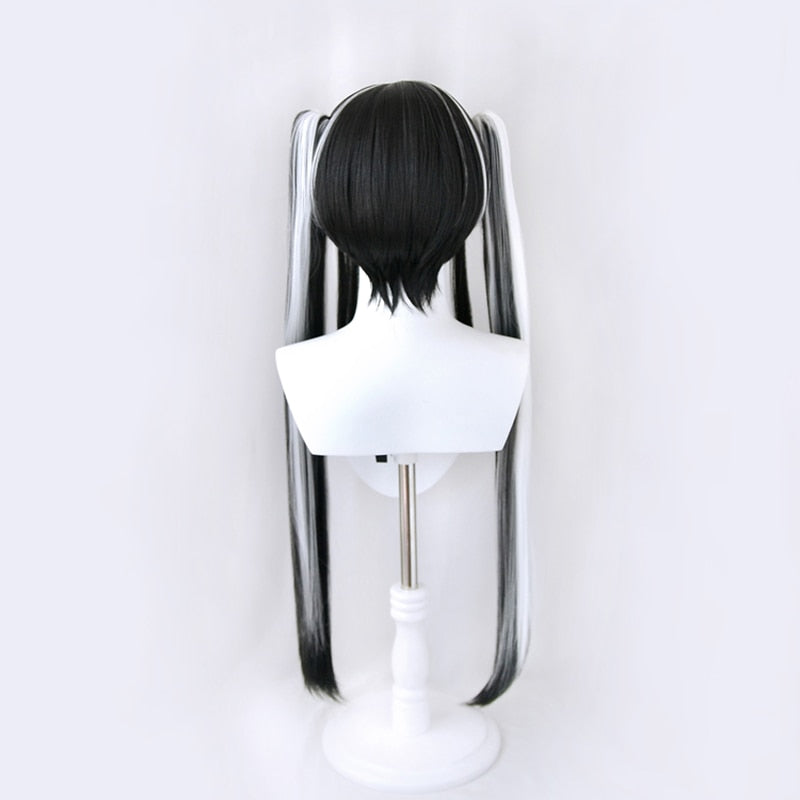 Duotone Gothic Cosplay Wig Black White