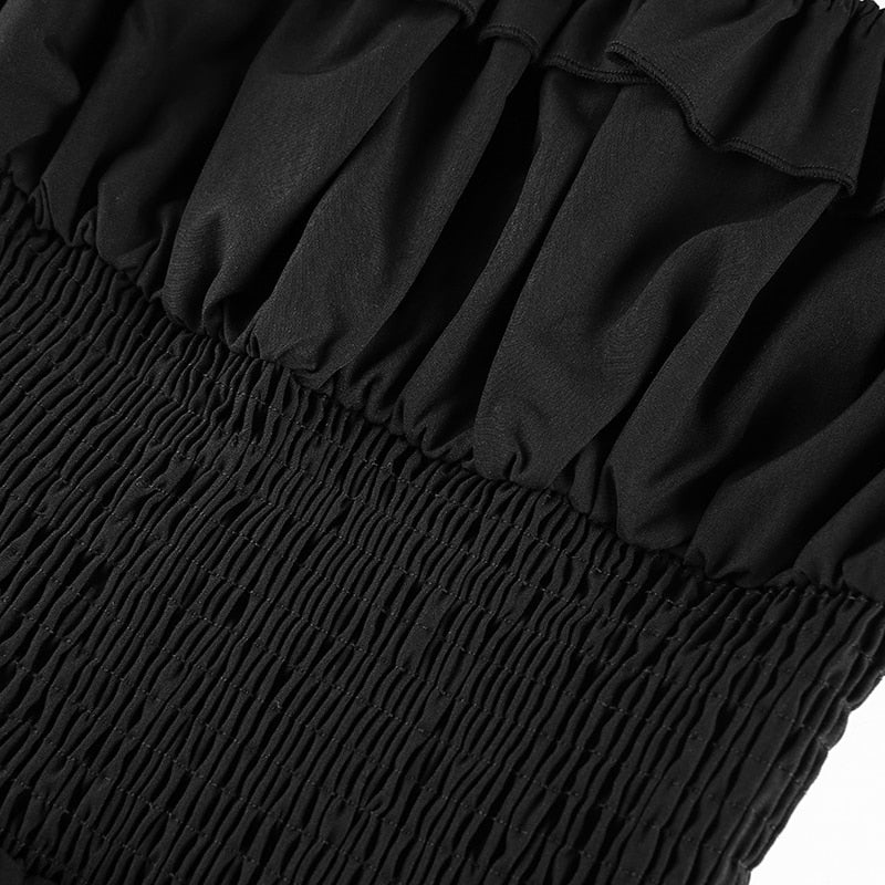 Simple Lovely Gothic Mini Dress