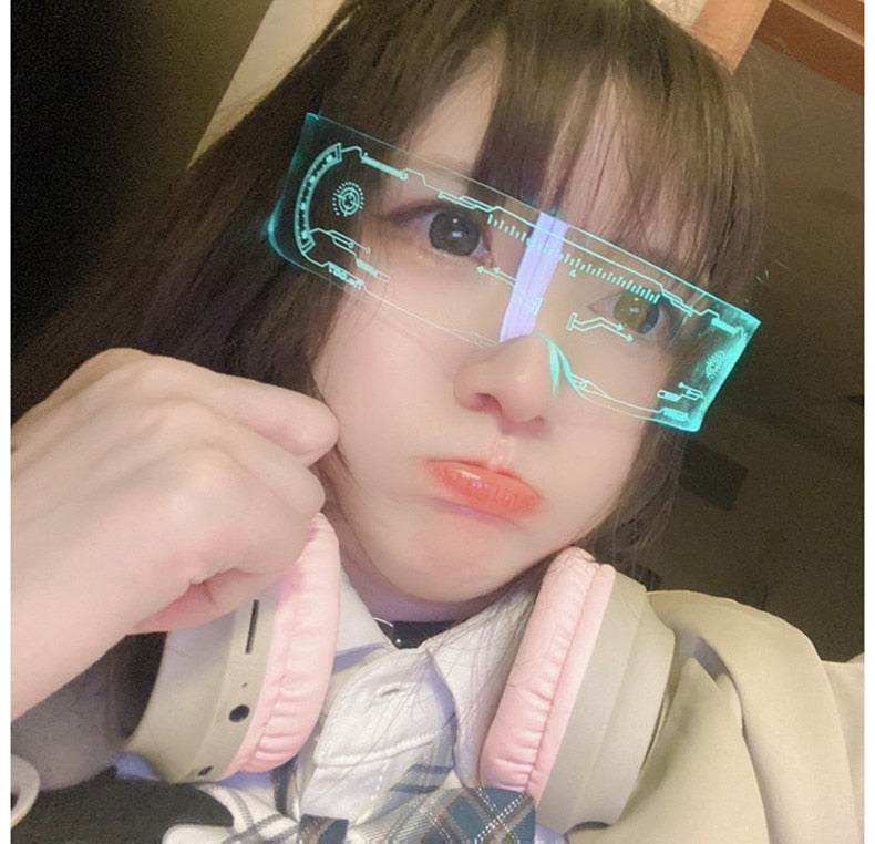 Gamer Girl LED Sunglasses Twitch Streamer