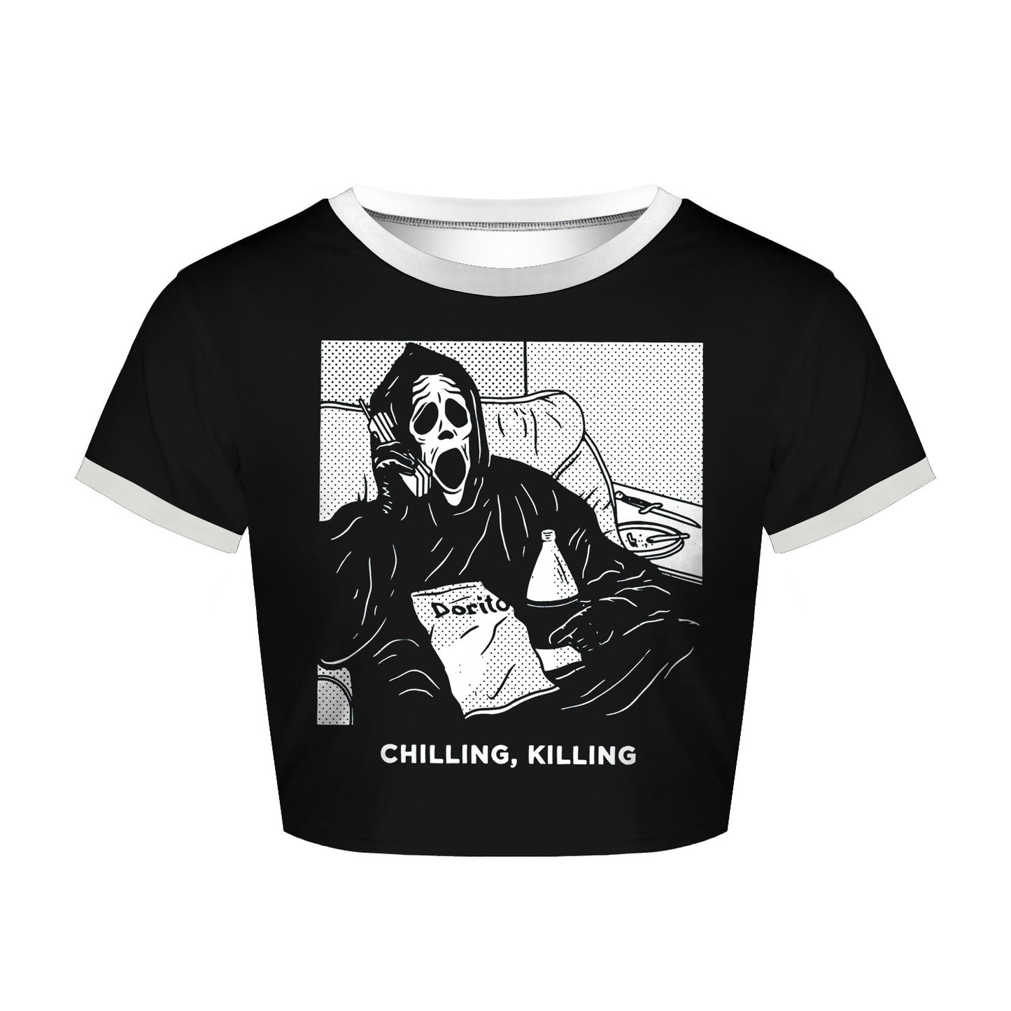 Chilling Killing Scream Crop Top