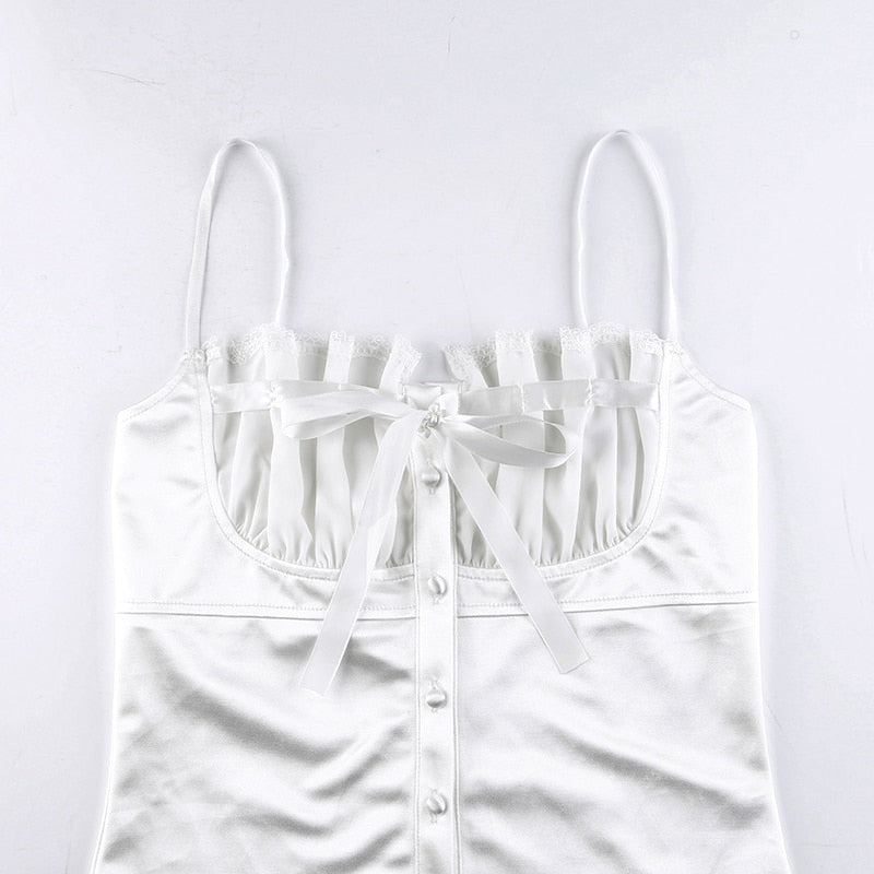Coquette Satin Milkmaid Bustier