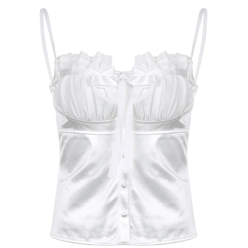 Coquette Satin Milkmaid Bustier