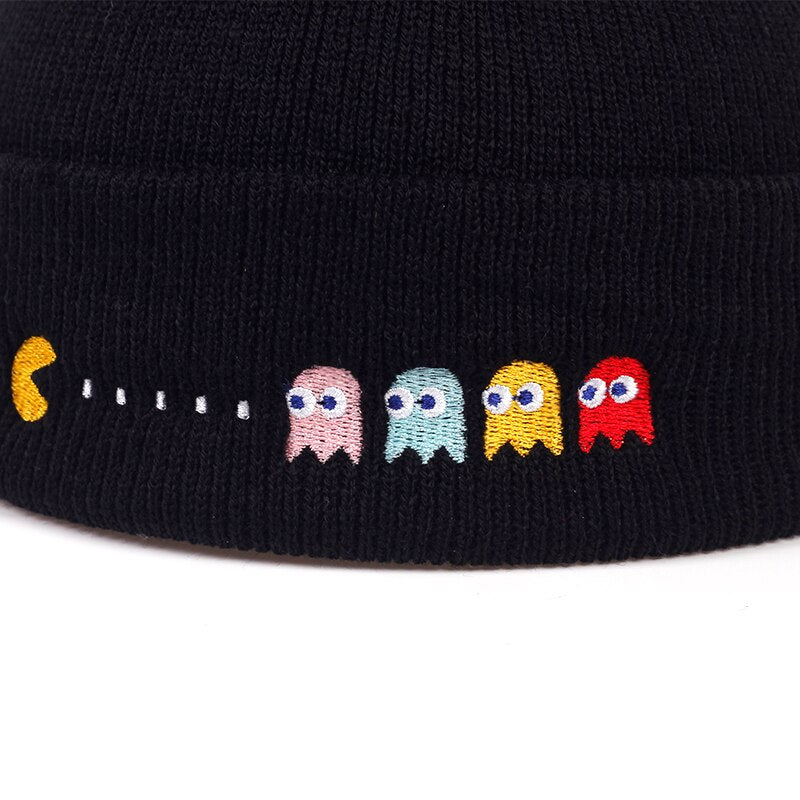 Gamer Girl Beanie Pacman Ghosts