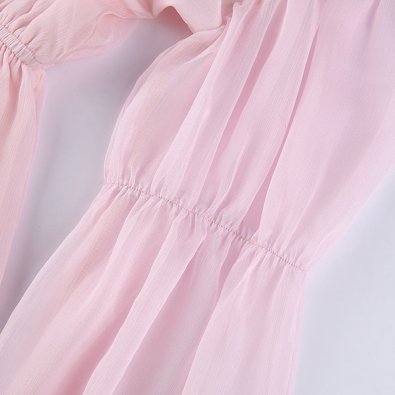 Coquette Pink Corset Mini Dress Set