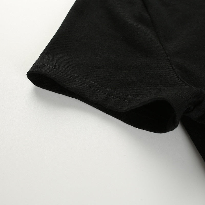 Crop Top T-Shirt Black