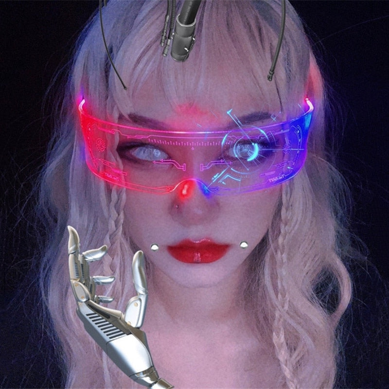 Gamer Girl LED Sunglasses Twitch Streamer