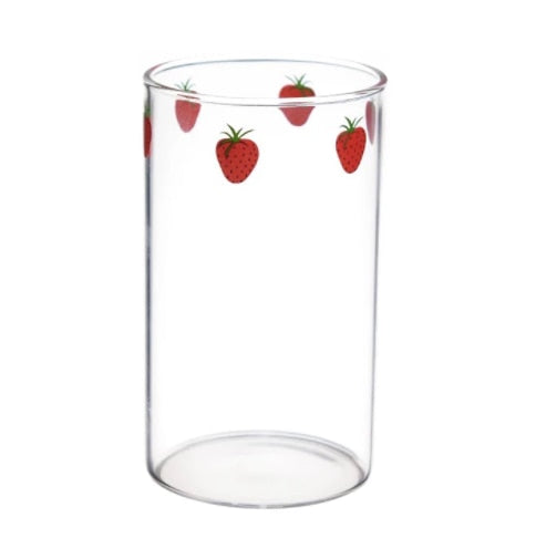 ๐ Nana Strawberry Glass with Straw