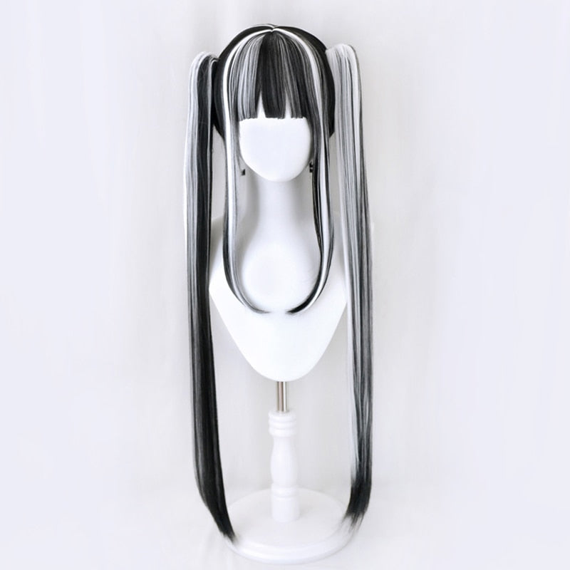 Duotone Gothic Cosplay Wig Black White