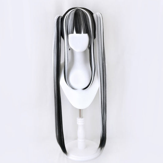 Duotone Gothic Cosplay Wig Black White