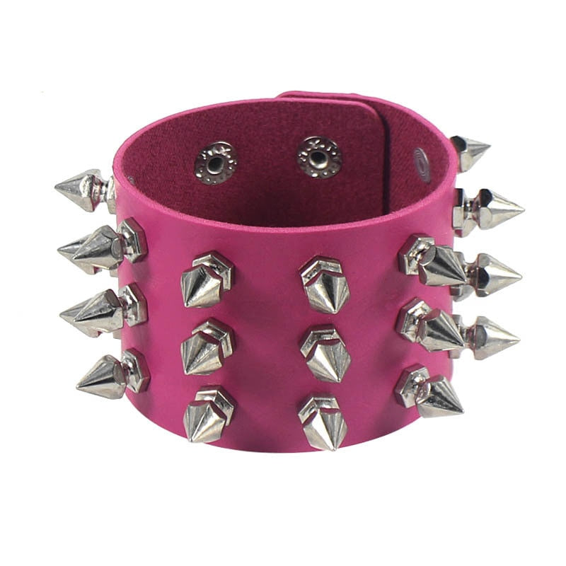 Pastel Goth Egirl Punk Rock Layered Bracelet Black
