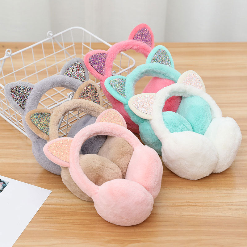 Kawaii Lovely Fur Cat Ears Earmuffs