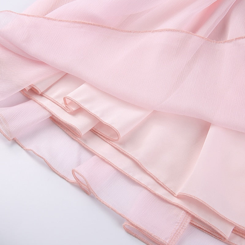 Coquette Pink Corset Mini Dress Set