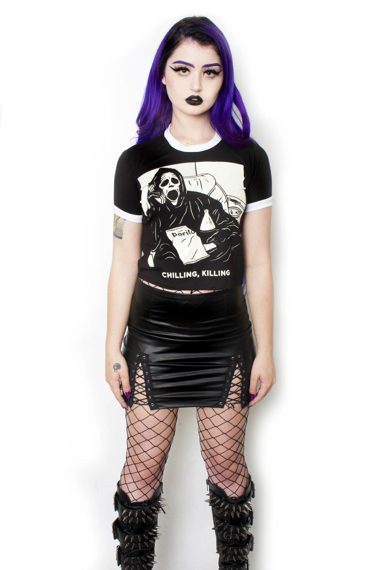 Chilling Killing Scream Crop Top