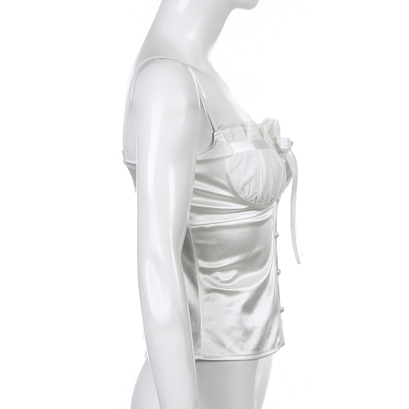 Coquette Satin Milkmaid Bustier