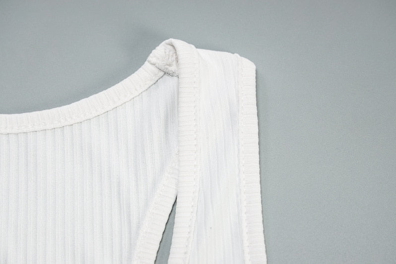 E-Girl Emo Bat White Tank Top