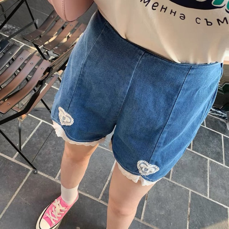 Dollette Romantic Denim Shorts