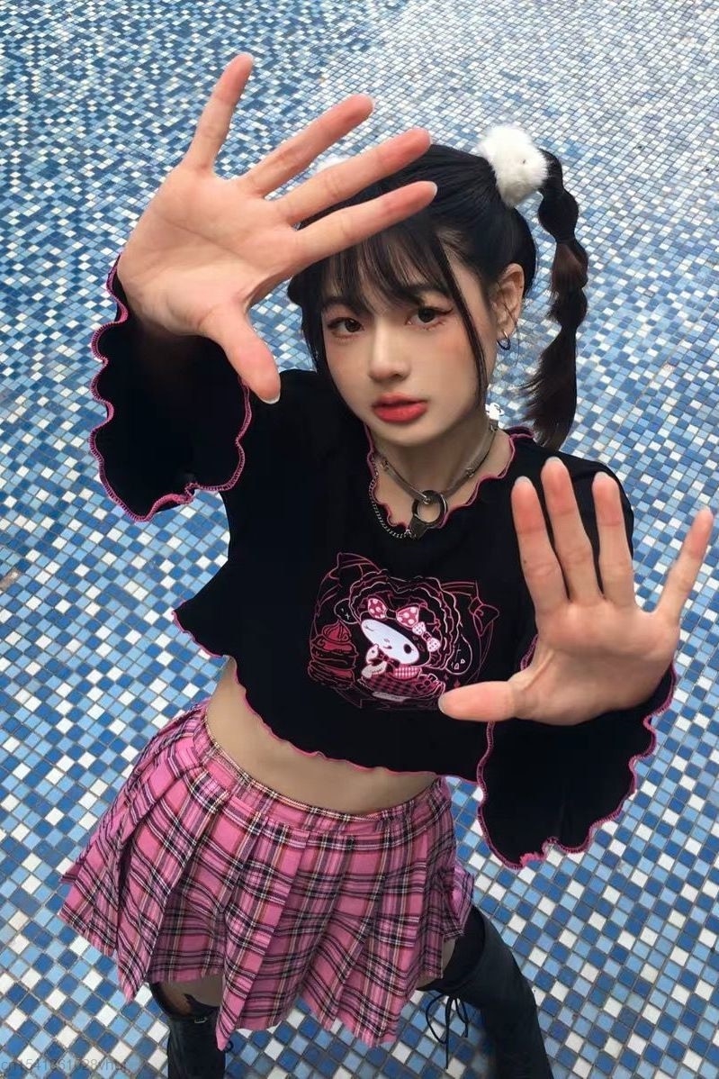 Kuromi Crop Top Sanriocore