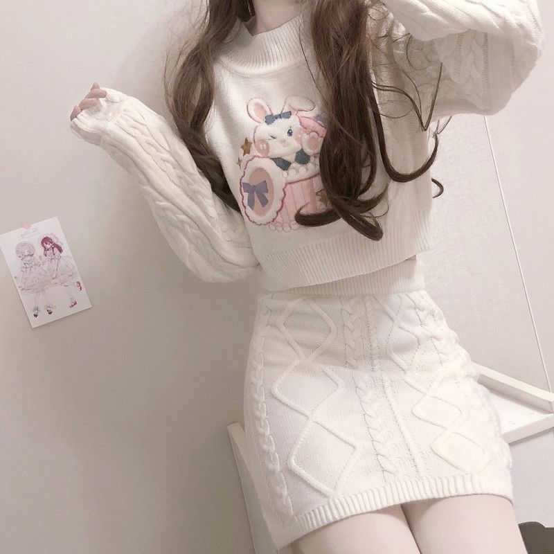 Soft Girl Kawaii Two Piece Matching Set