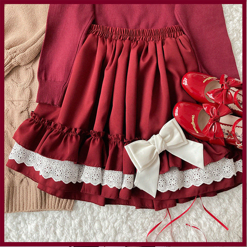 Kawaii Lolita Ruffle Skirt