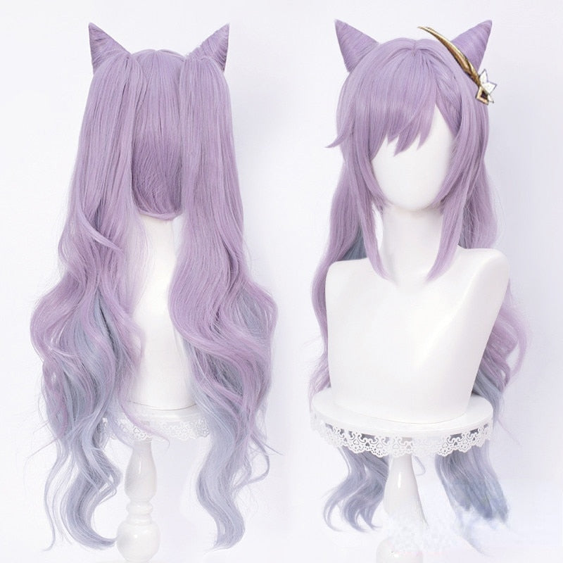 Purple Wig Genshin Impact Keqing Cosplay