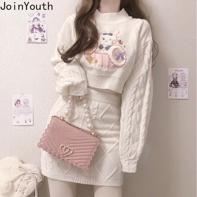 Soft Girl Kawaii Two Piece Matching Set