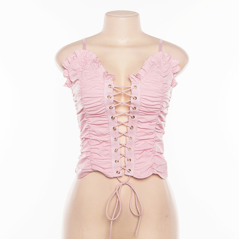 Coquette Doll Pink Cami Top