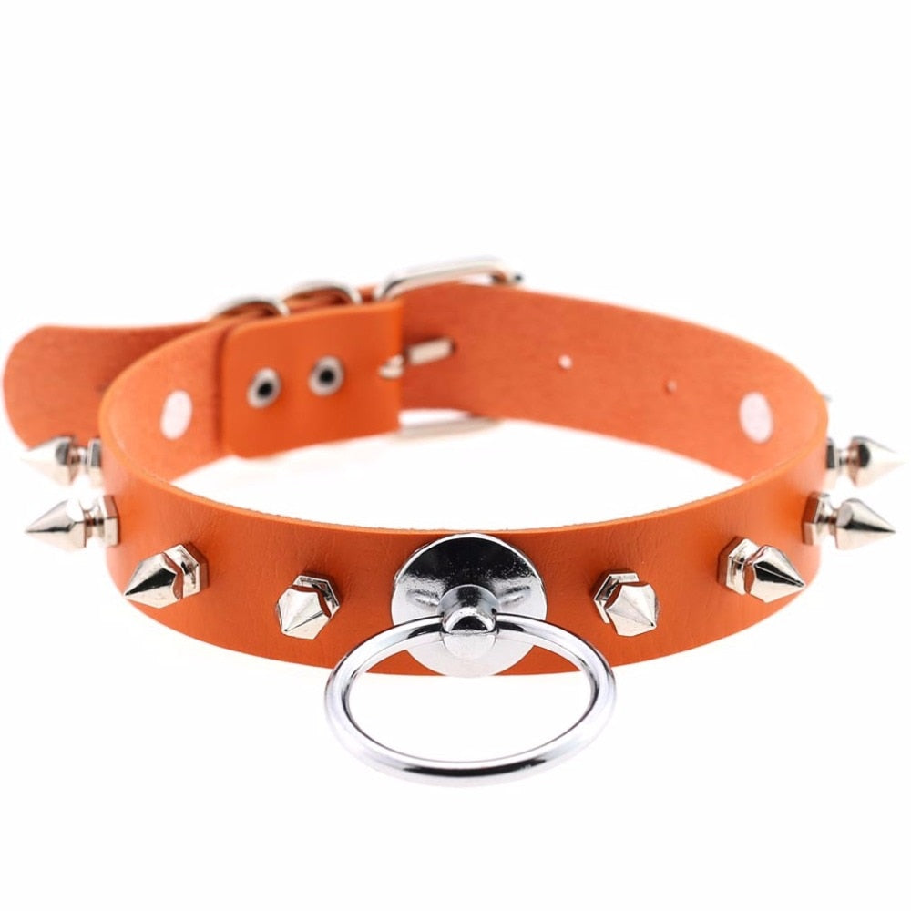 Riot Girl Choker Collar Necklace