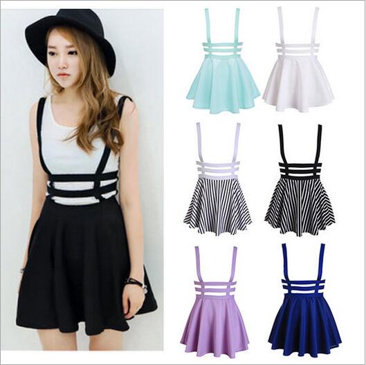 Soft Purple Suspender Skirt
