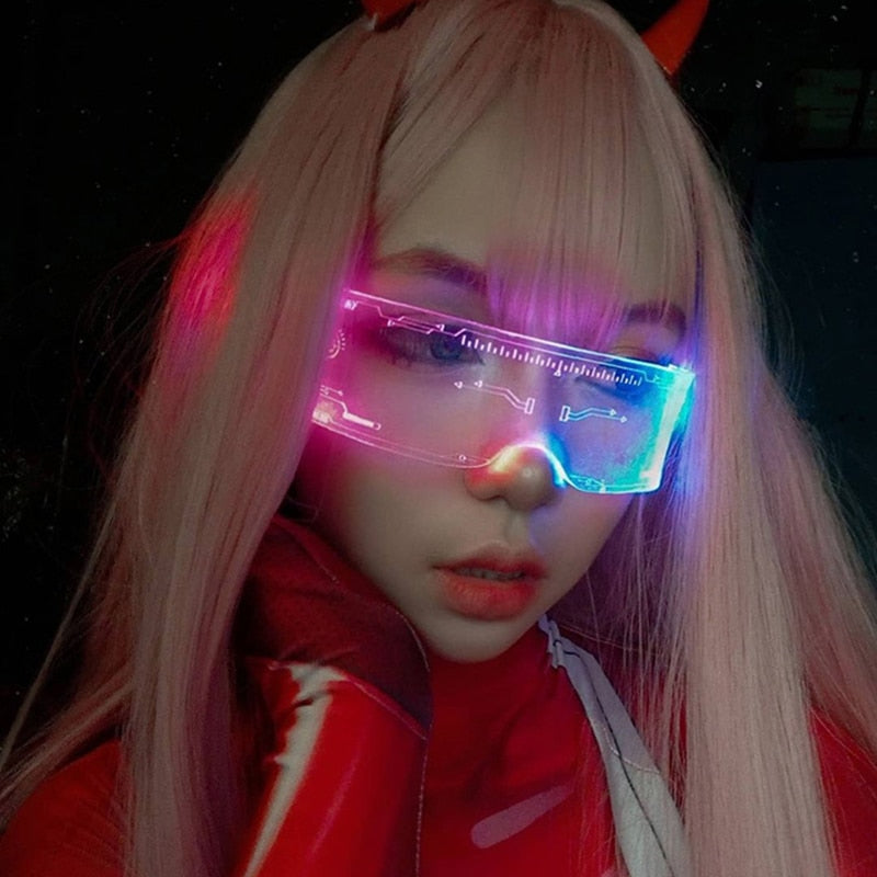 Gamer Girl LED Sunglasses Twitch Streamer