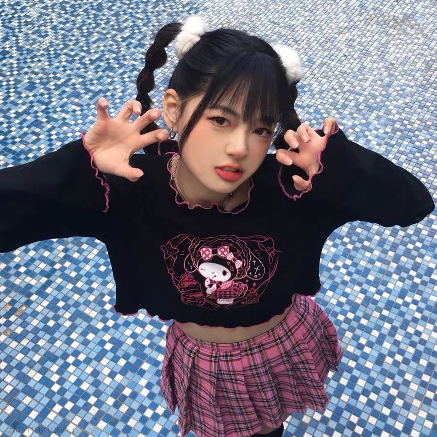 Kuromi Crop Top Sanriocore