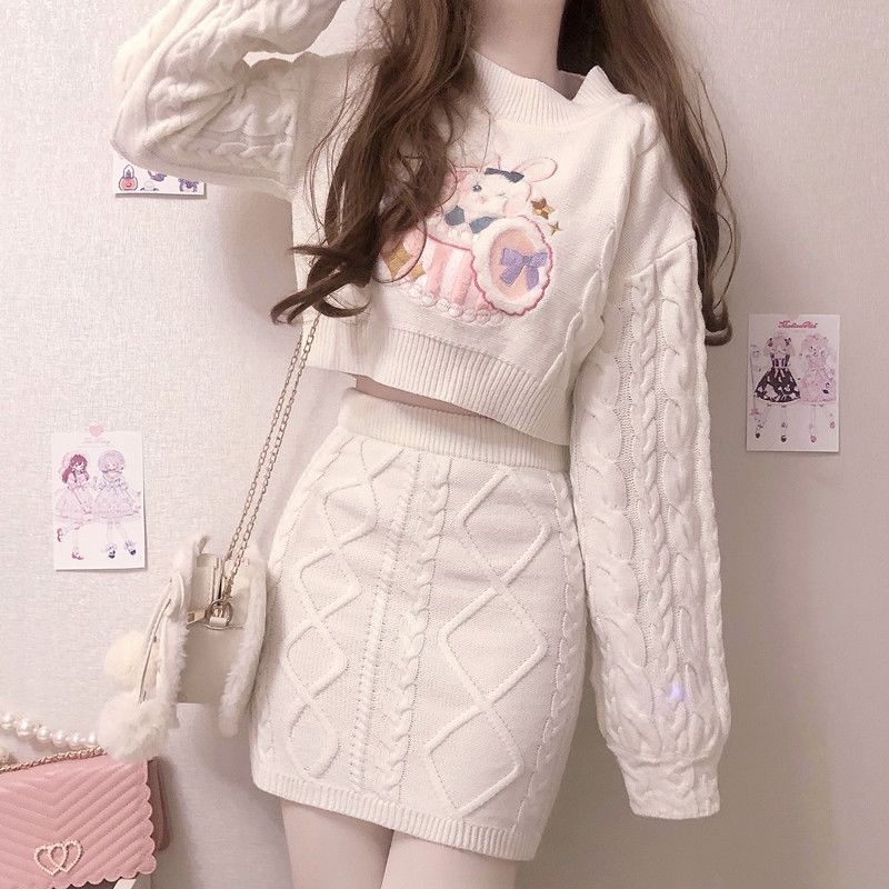 Soft Girl Kawaii Two Piece Matching Set