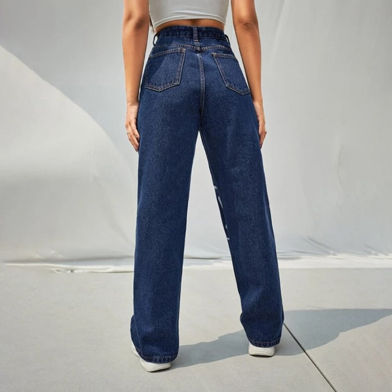 Trippy Smiley Loose Jeans