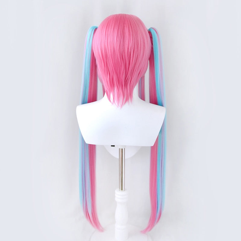 Duotone Pastel Goth Cosplay Wig Blue Pink