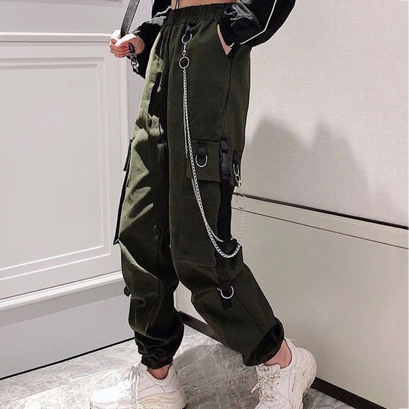 Techwear Cargo Pants Army