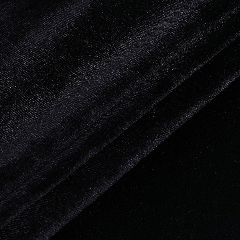 Dark Goth Velours Vampire A-Line Dress