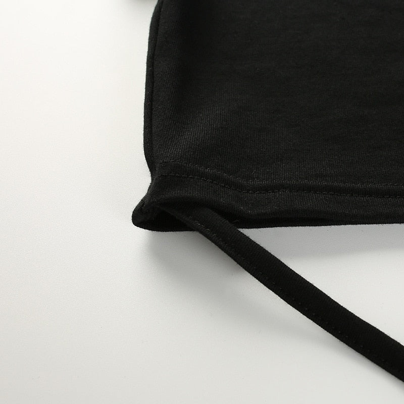 Crop Top T-Shirt Black