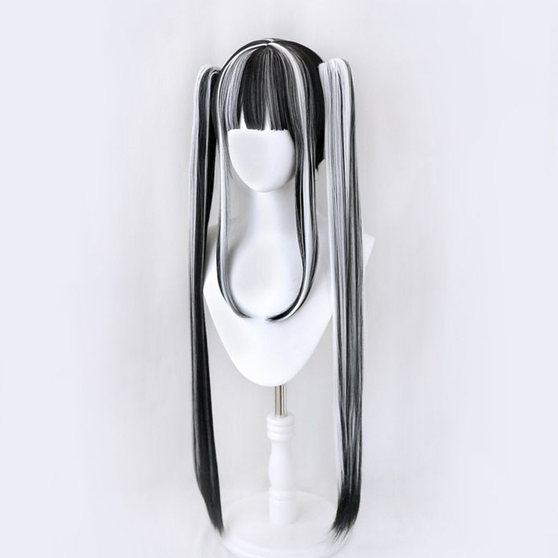 Duotone Gothic Cosplay Wig Black White
