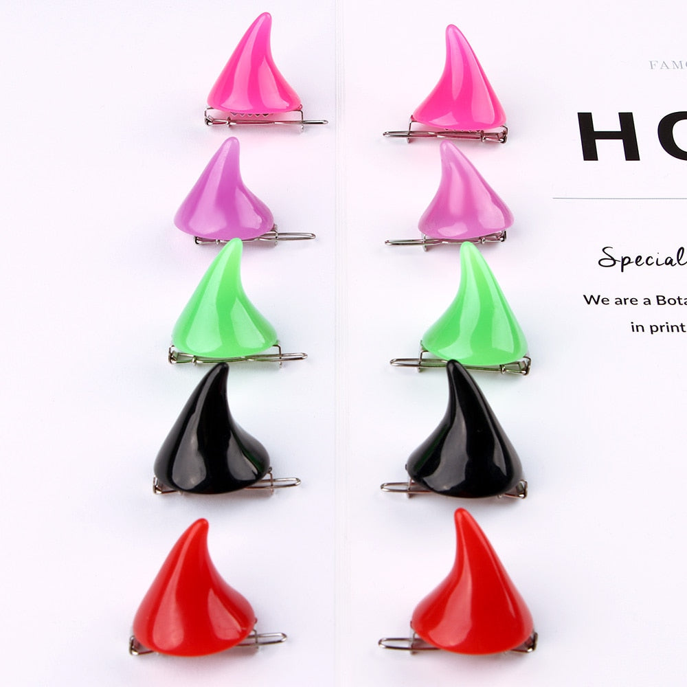 Demon Horns Hair Clips