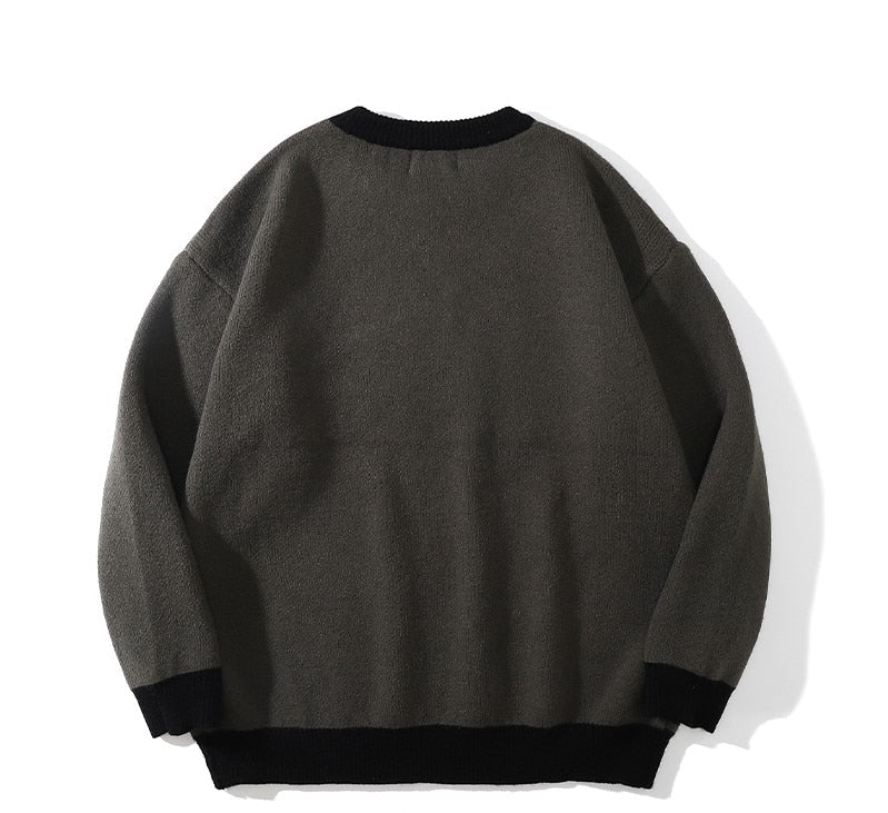 Anime Girl Knitted Sweater Harajuku