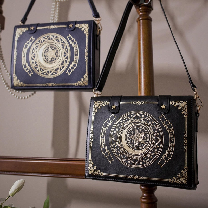 Magic Witchcraft Book Shoulder Bag Gothic