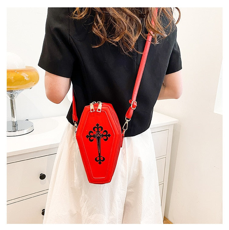 Dark Goth Coffin Shape Purse