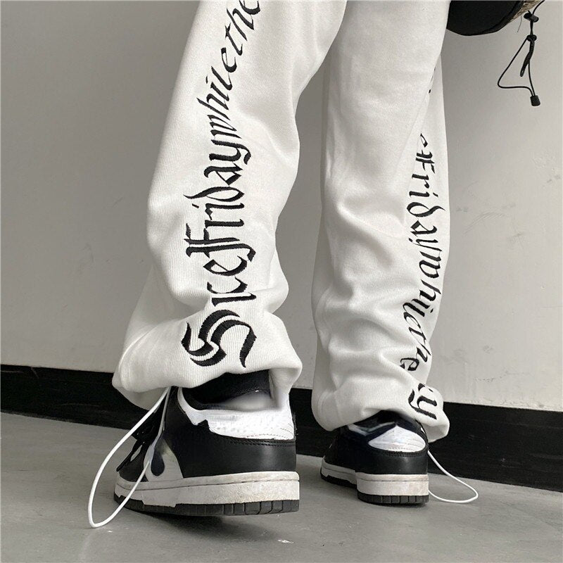 Dark Grunge Wide Leg Sweatpants